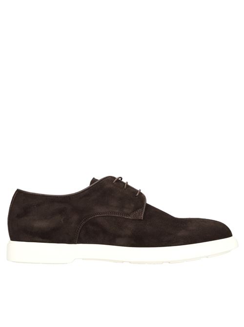 Stringate in camoscio BLU BARRETT | EDWIN-12295.2 LIGHT CASHEMERET.MORO
